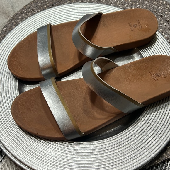 Silver and gold casual sandals - Picture 2 of 5